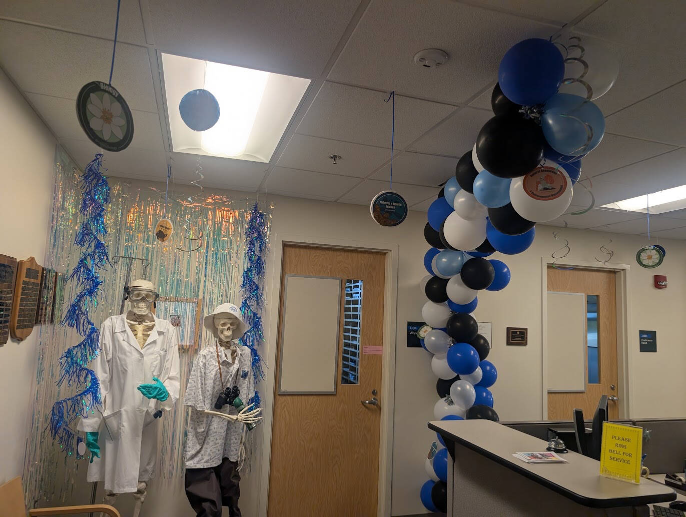Photo of homecoming decorations